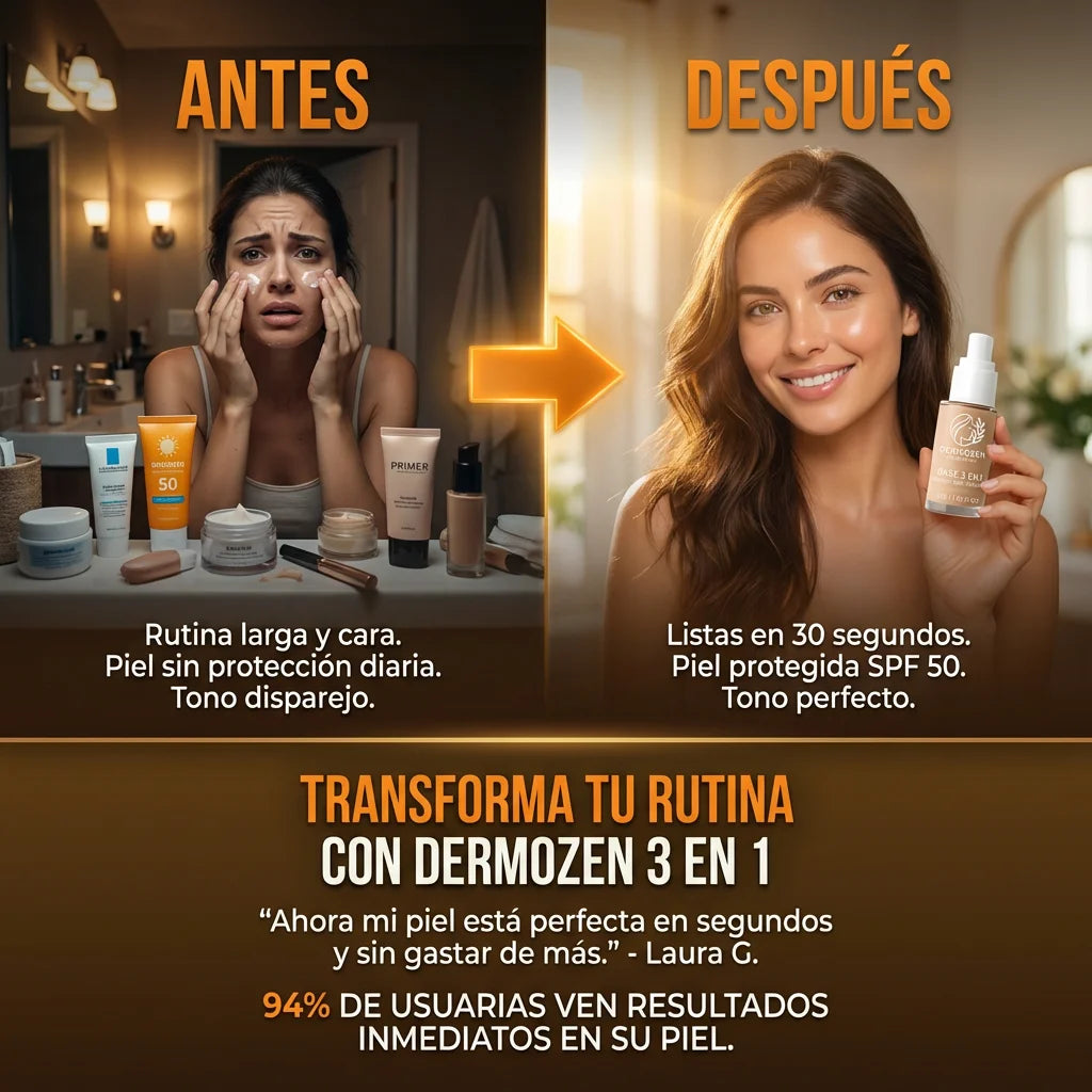 Base 3 en 1 - Rejuvenecé tu piel en segundos sin maquillaje pesado